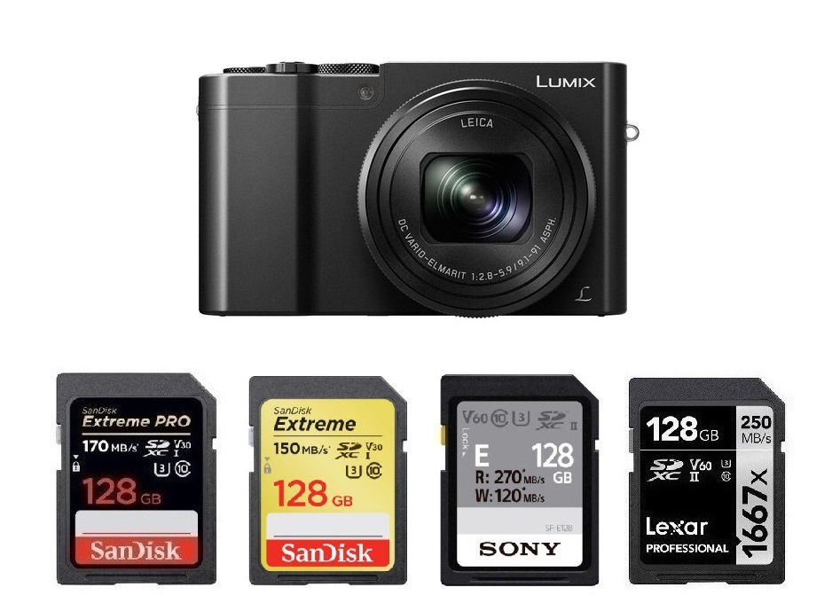 SDXC Memory Card Panasonic Lumix DMC-TZ100 Digital Camera Memory Card 2X 64GB Secure Digital Class 10 Extreme Capacity 2 Pack 
