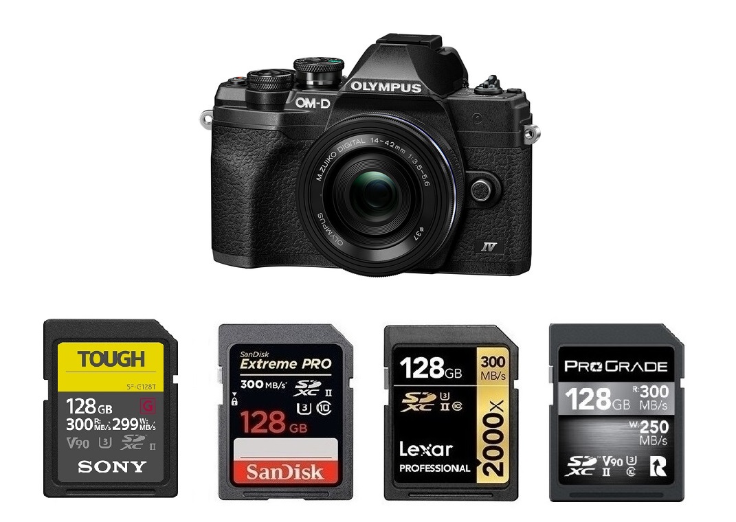 supported Ultra HD; 16GB Memory Card for Olympus OM-D E-M10 Mark II Class 10